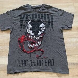 Venom Gray Graphic Tee - Short Sleeve
